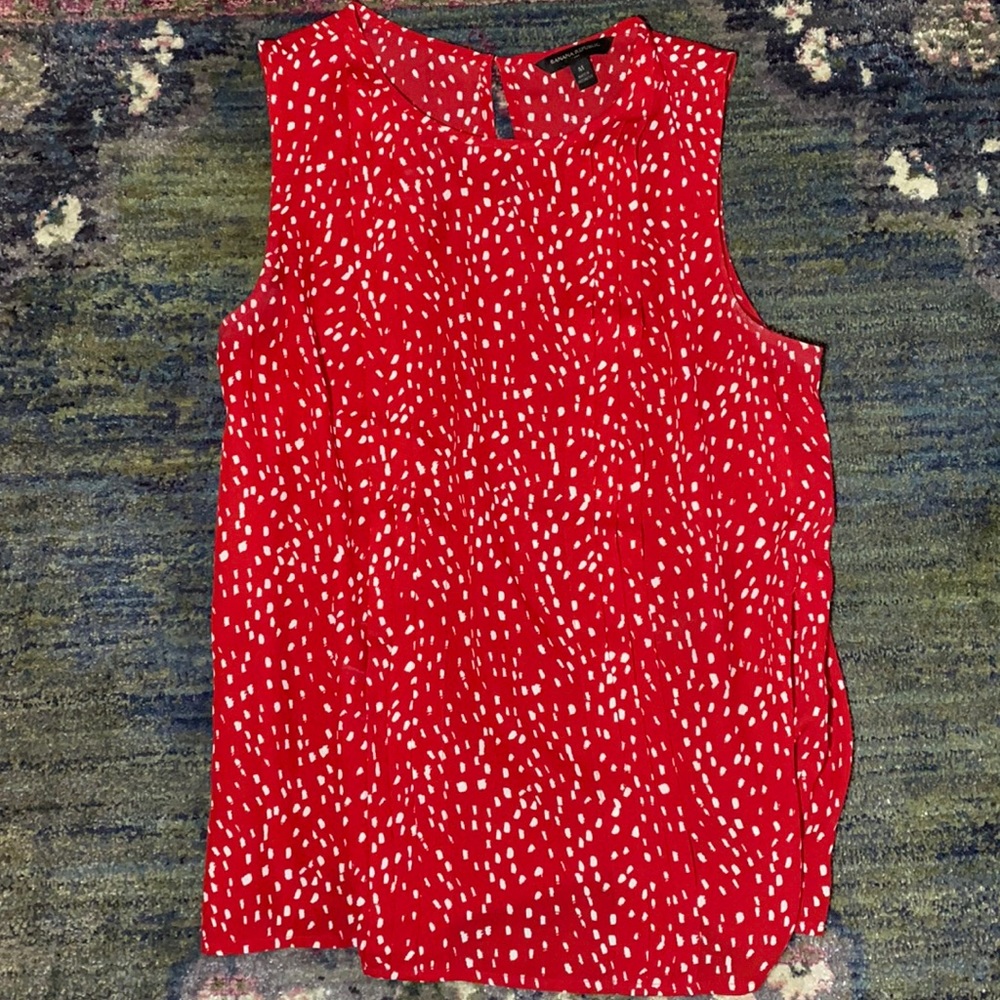 Banana Republic Painted Spot Blouse